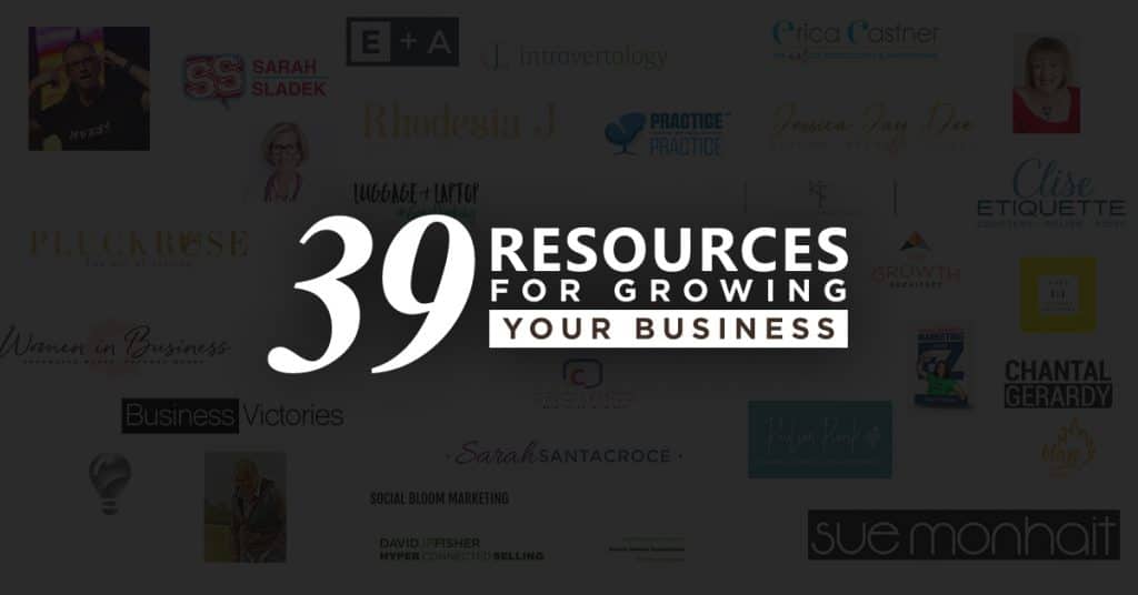 39 resources for growing your business