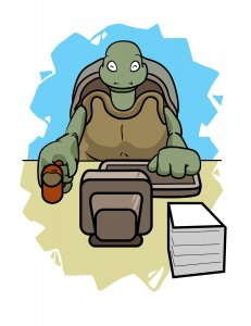 The Tortoise walked home to write up his ideas, and immediately started searching the web, trying to find the problems with his new business idea. 