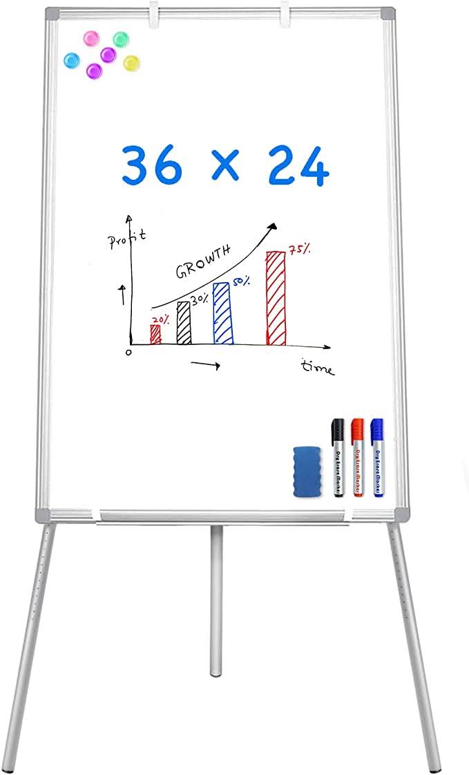 Magnetic Portable Dry Erase Easel White Board